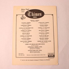 Antique 1912 Sheet Music Trinity Chimes Walter Decker For Player Piano