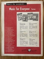 109 Folk Songs and Ballads Music for Everyone No 21 Remick Music Corp Songbook