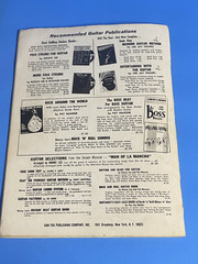 1961 RONNY LEE – PAT MASONE ROCK N ROLL GUITAR BOOK SHEET MUSIC 55 PAGES