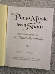 Piano Music From Spain Albeniz & Granados 1971.