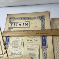 2 Pounds of VTG Antique Sheet Music for Crafts Scrapbooking Color & BW Print