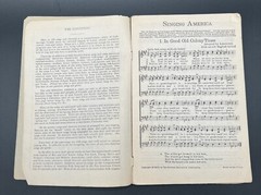 Vtg Singing America Song And Chorus Book By Augustus D. Zanzig C.C Birchard & Co
