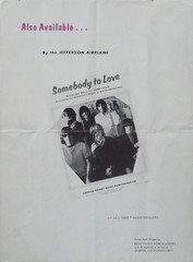 White Rabbit: Words & Music by Grace Slick (Sheet Music) Jefferson Airplane FAIR