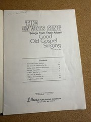 Vtg. The Envoys Sing -Good Old Gospel Singing Songbook 1971 Piano/Chorus/Guitar