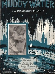 Muddy Water A MISSISSIPPI MOAN 1926 Sheet Music NORA BAYES Cover!