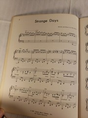 The DOORS Strange Days songbook orig 1968 Nipper Music