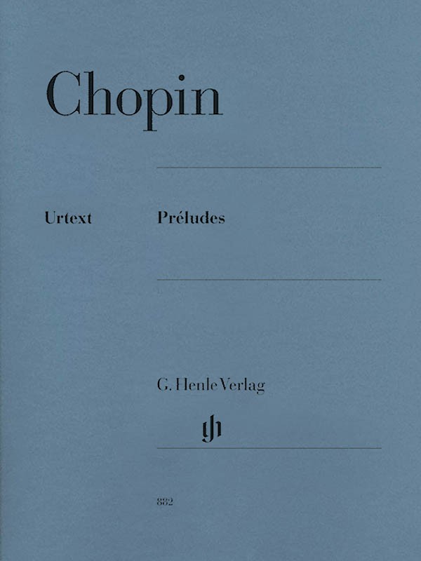 Chopin Preludes Revised Piano Solo Henle Urtext Advanced Sheet Music Book