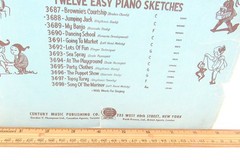 At The Playground Sheet Music 1944 Piano Only Schwab Clean Antique US Seller us