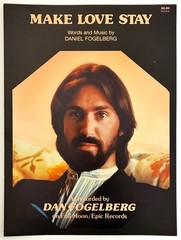 1982 DAN FOGELBERG « MAKE LOVE STAY » SHEET MUSIC – POP ROCK ERA