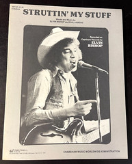 RARE! CLEAN ELVIN BISHOP sheet music -STRUTTIN » MY STUFF- 3713