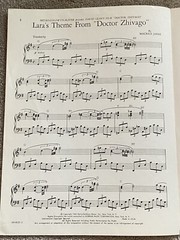 1965 LARA&rsquo;S THEME (Instrumental) from DOCTOR ZHIVAGO Sheet Music Maurice Jarre
