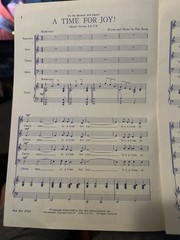 1973 6×9 Holiday Choral Selection A TIME FOR JOY! (Pop Style Christmas Ballad)