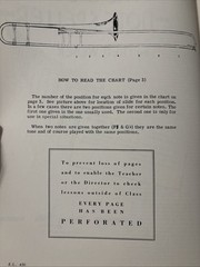 TROMBONE Note Speller by Fred Weber BELWIN MILLS 1951 worksheets