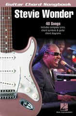 Stevie Wonder Guitar Chord Songbook Lyrics 40 Pop R&B Songs Hal Leonard Book