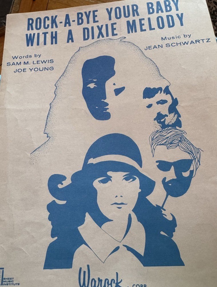 Rock-A-Bye Your Baby With A Dixie Melody Lewis, Young & Schwartz Sheet Music