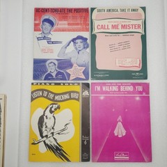 Vintage Sheet Music Lot Of 60 1950ish Show Tunes & Other Classics Great Graphics