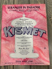 Stranger in Paradise Sheet Music from Kismet Wright Forrest P/V/G 1953