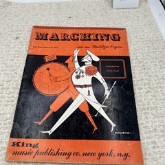 Marching For All Organs Sheet Music Book With 22 Songs King Music 1959