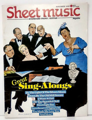 Sheet Music Magazine Great Sing-Alongs Standard Piano Guitar November 1988