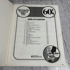Brimhalls Greatest Hits 60s song book easy Piano 1960s Sheet Music BEATLES