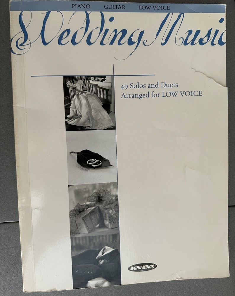 WEDDING MUSIC 49 Solos & Duets for LOW VOICE sheet music piano guitar vocal,alto
