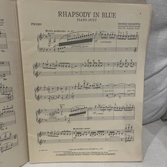 George Gershwin « Rhapsody in Blue » DUET Piano Score, Presentation copy Harms Pub