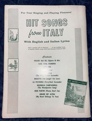 Robbins Music Collection Neapolitan Songs Sheet Music English Italian 1964