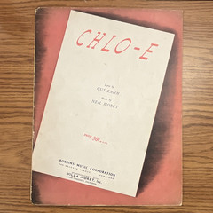 Robbins Music Corporation Chlo-E Sheet Music Vocal Voice & Piano Solo MPN V 2318