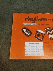 Vintage 1987 Rhythm Pitch Notation Carts Large Classroom Size Music Works OOAK