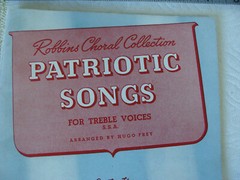 NEW Vtg 40s Robbins Music Corp Choral Patriotic AMERICA USA Song Book HUGO FREY