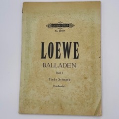 Antique Sheet Music Book Lot HAYDN LOEWE HANDEL Edition Peters Old ****READ