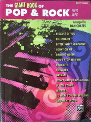Giant Book of Pop & Rock Easy Piano Sheet Music Dan Coates Songbook