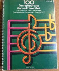 Vintage Gospel Christian Songbook 100 Sacred Favorites Spiral 240 Pages VG Cond
