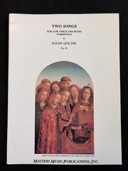 Roger Quilter Two Songs Op 26 Low Voice Vocal Solo Sheet Music