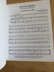 Ten Easy Hymns Latham Music A Lorenz Company Viola & Piano Sheet Music