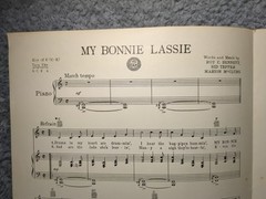 Vintage 1952 Sheet Music My Bonnie Lassie Words In Music By Roy C Bennett Sid…