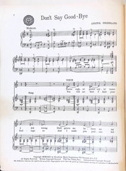 Don&rsquo;t Say Good Bye Sheet Music Anatol Friedland 1922 Fox Trot Pretty Lady Art