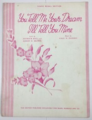 You Tell Me Your Dream I&rsquo;ll Tell You Mine By Seymour Rice Piano Sheet Music 1941