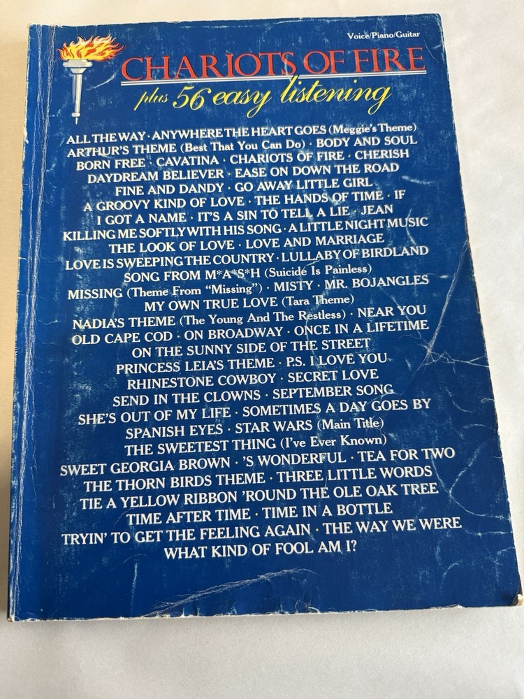 Chariots Of Fire Plus 56 easy listening/Music Voice Piano Guitar
