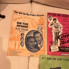 5 Movie Sheet music 20th Century-Fox State Fair, Iceland, Nob Hill, Coney Island