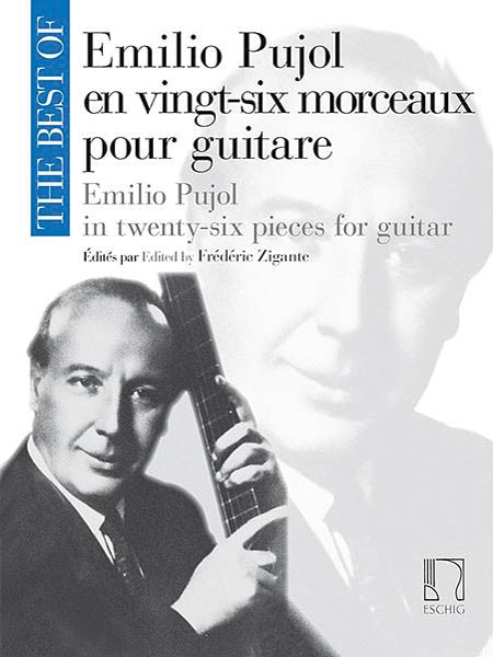The Best of Emilio Pujol 26 Pieces for Guitar Classical Sheet Music Book
