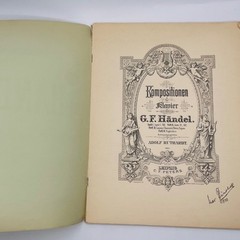 Antique Sheet Music Book Lot HAYDN LOEWE HANDEL Edition Peters Old ****READ