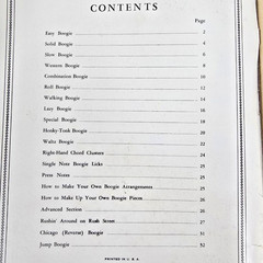 Boogie Woogie Made Easy Piano Course Songbook Eddy Ballantine Music 1941 Vtg