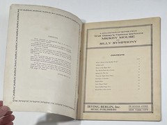 FOLIO OF SONGS Disney MICKEY MOUSE SILLY SYMPHONY Sheet Music 1934 – RARE!