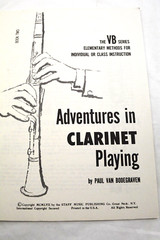 Adventures in Clarinet Playing by Paul Bodegraven Book Two Instruction Book