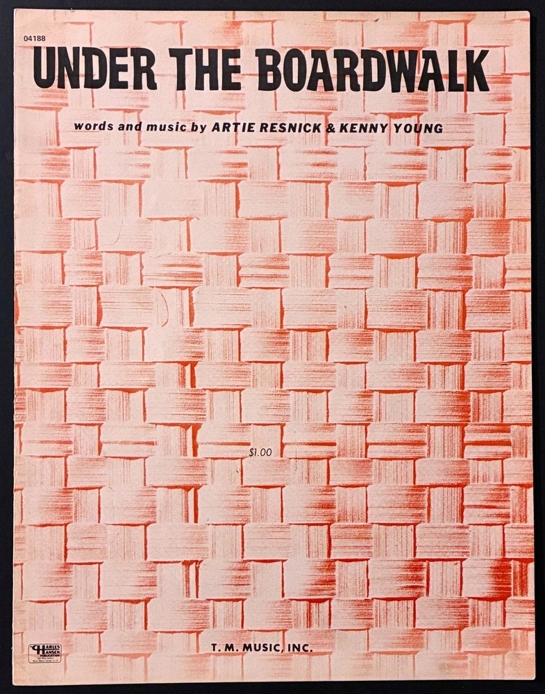 1964 « UNDER THE BOARDWALK » SHEET MUSIC – POP ROCK ERA CLASSIC