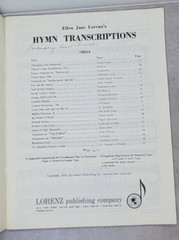 Ellen Jane Lorenz&rsquo;s Hymn Transcriptions 1955 Organ Sheet Music Church Vintage