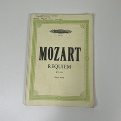 Mozart Requiem KV 626 – Vocal Score by Mozart Bärenreiter Urtext