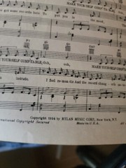 Vintage Lot Of 19 Sheet Music Pages Some Irving Berlin 20s 50s