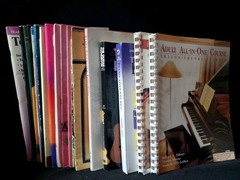 Lot of 20 Piano & Guitar Music Instruction Books — Alfred, Bastien, Faber, Rolan